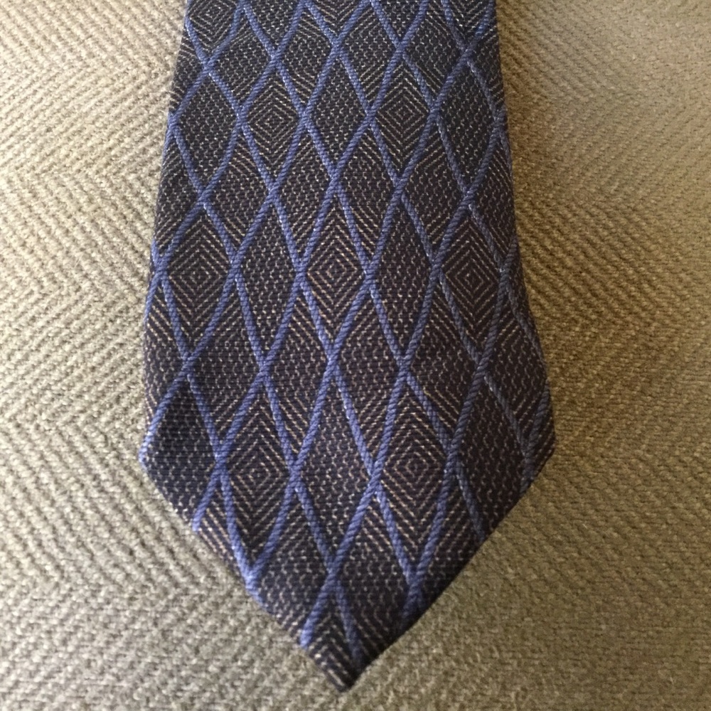 Vintage Gianfranco Ferre Mens Tie Silk Italy Gray